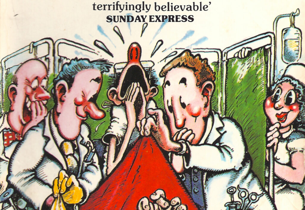Cover of A Houseman's Tale by Colin Douglas. 1975 novel set at the time of a lethal hepatitis outbreak in a renal unit. 